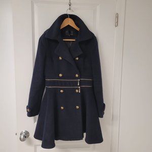 Elegant Navy Pea Coat